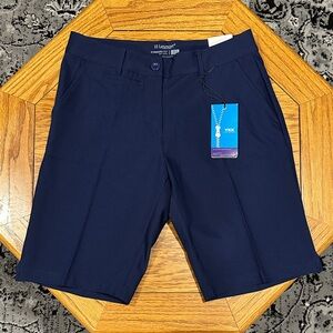 *LESMART* Navy Standard Fit Flat Front Golf Series Shorts NWT Size 2